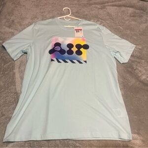 Nike Light Blue Graphic Crew Neck T-Shirt